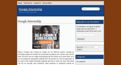 Desktop Screenshot of googleinternship.com